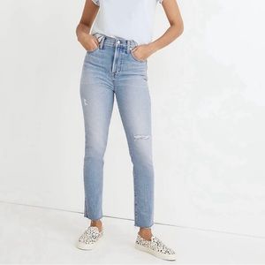 NWT Madewell The Perfect Vintage Jean. High-waisted light-wash. Size 28.